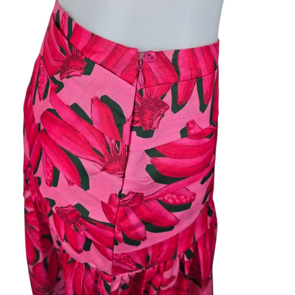 HT 360 Collective Hawiian Banana's Novelty Design Maxi Skirt Women's S NWOT - Picture 5 of 7